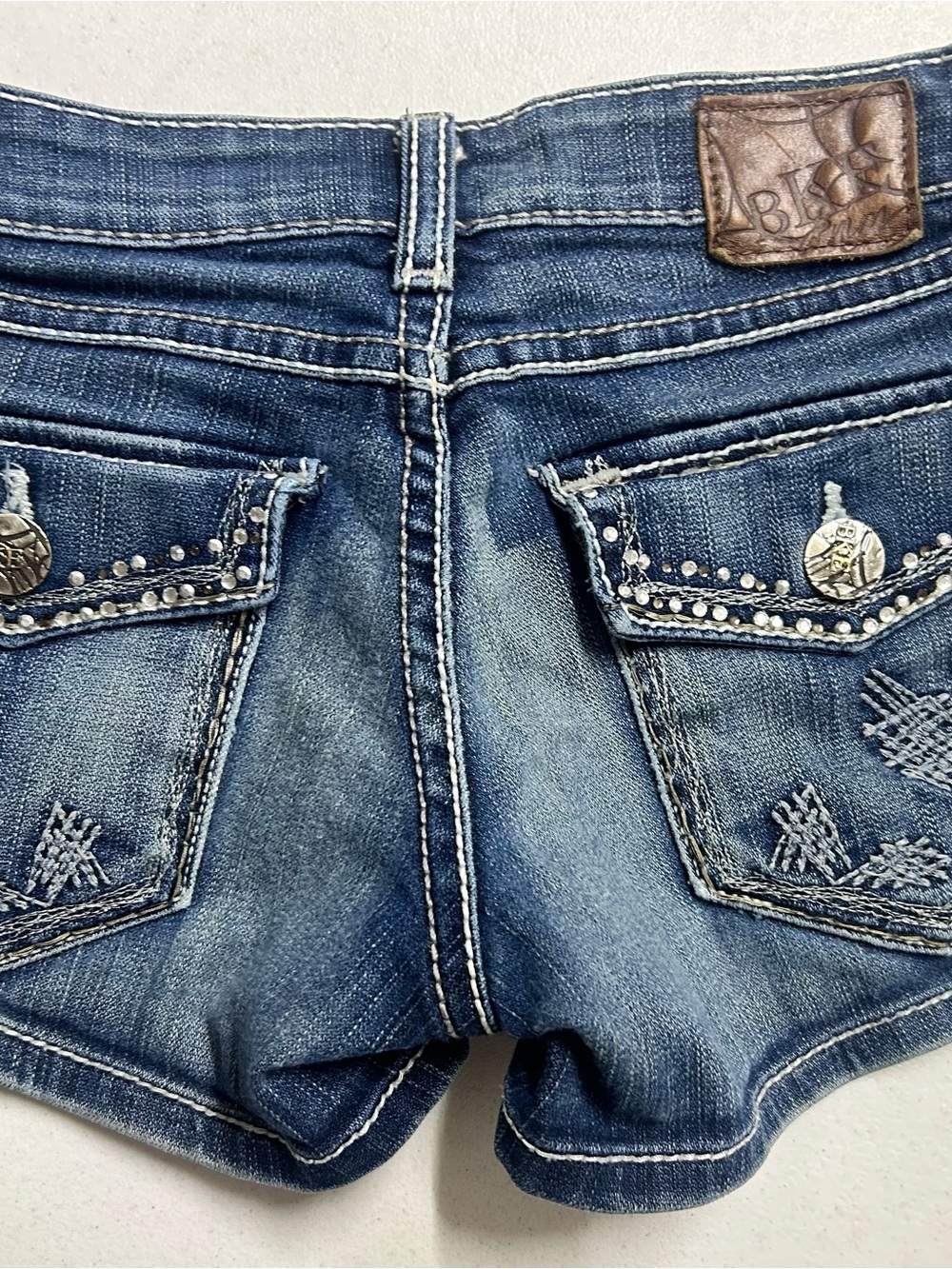 Women's Dark Blue BKE Shorts size 25 - Picture 2 of 7